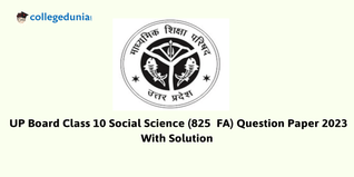 UP Board Class 10 Social Science Question Paper 2023 (Code 825 FA) with Solutions PDF is Available to Download
